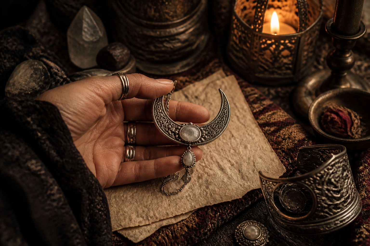 Moonlit Gleam: Silver’s Ancient Stories