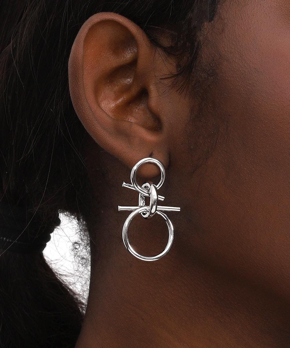 Silvertone Infinity Earrings: Elegant Everyday Jewelry