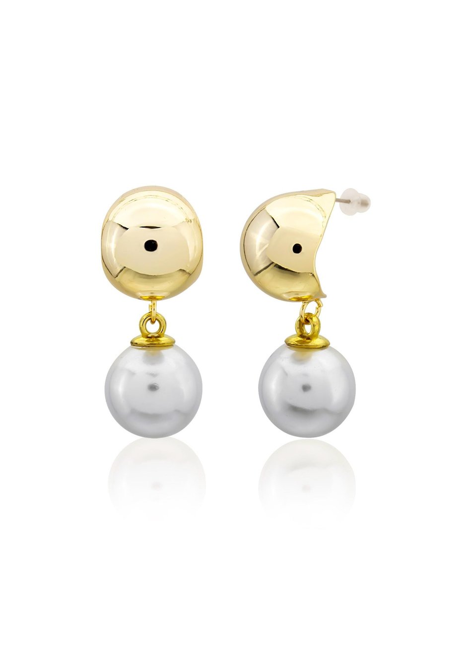 Pearl Drop Earrings: Elegant Silvertone Wedding Jewelry