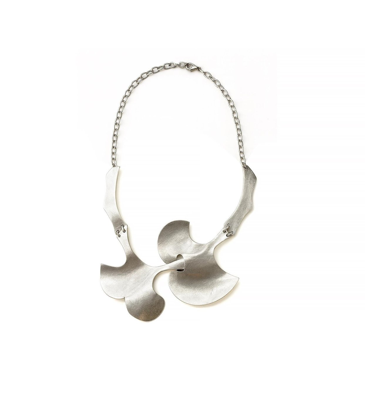 Vintage Silver Plated Floral Necklace: Antique Style Bohemian Jewelry