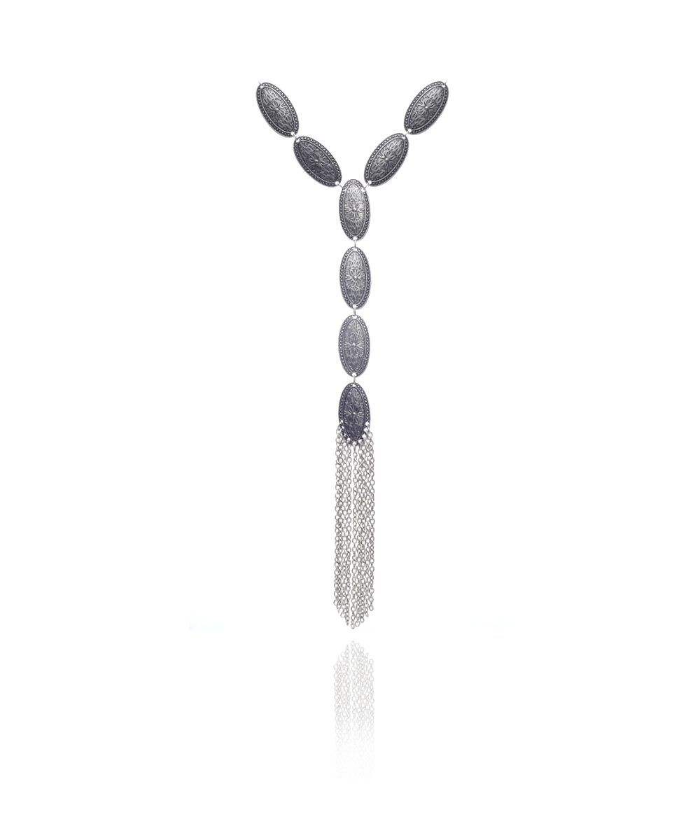 Silver Plated Bohemian Design Necklace