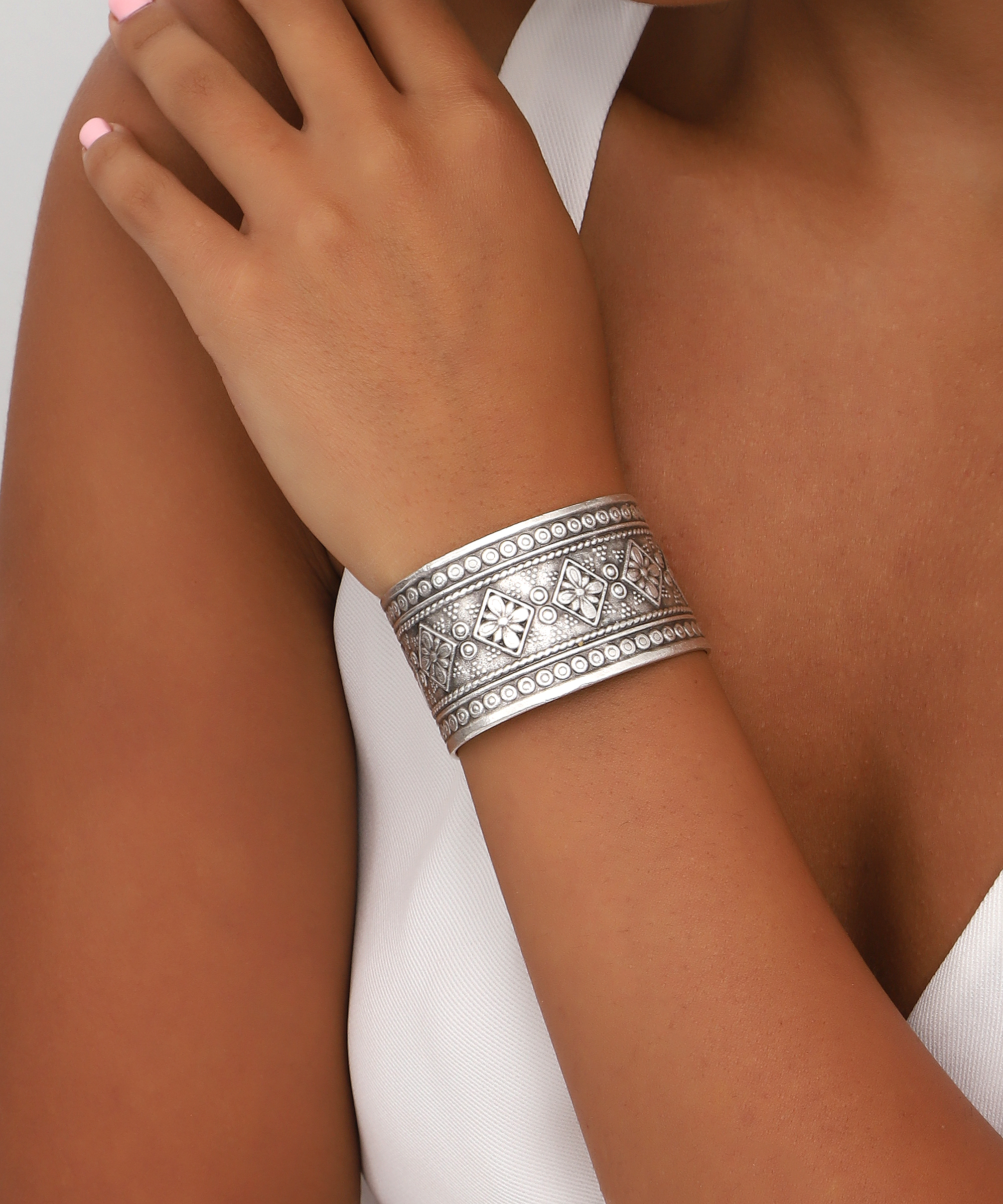 Fine silver plated hand made bracelet