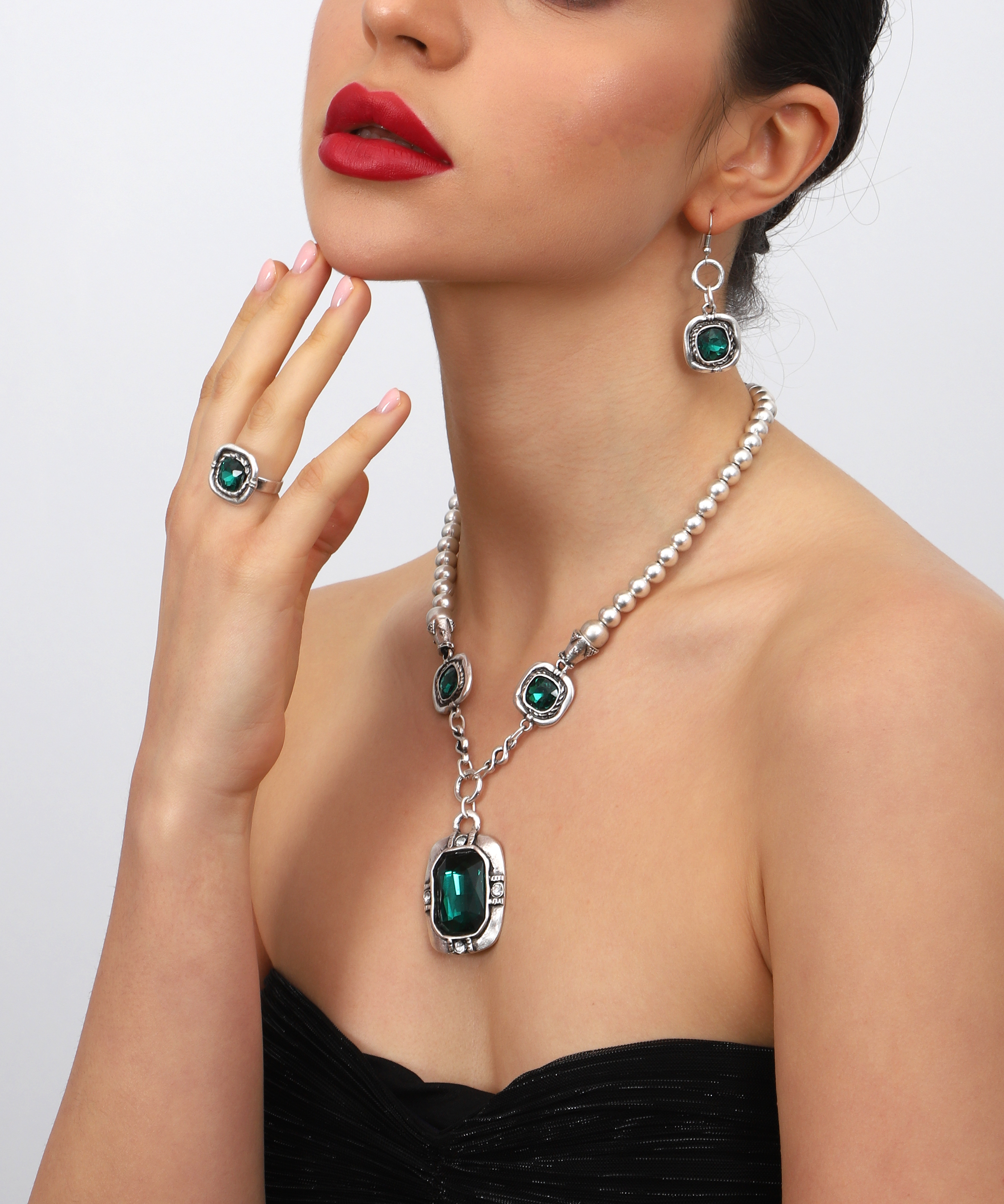 Fine Silver Plated Hand Made Jewelry Set